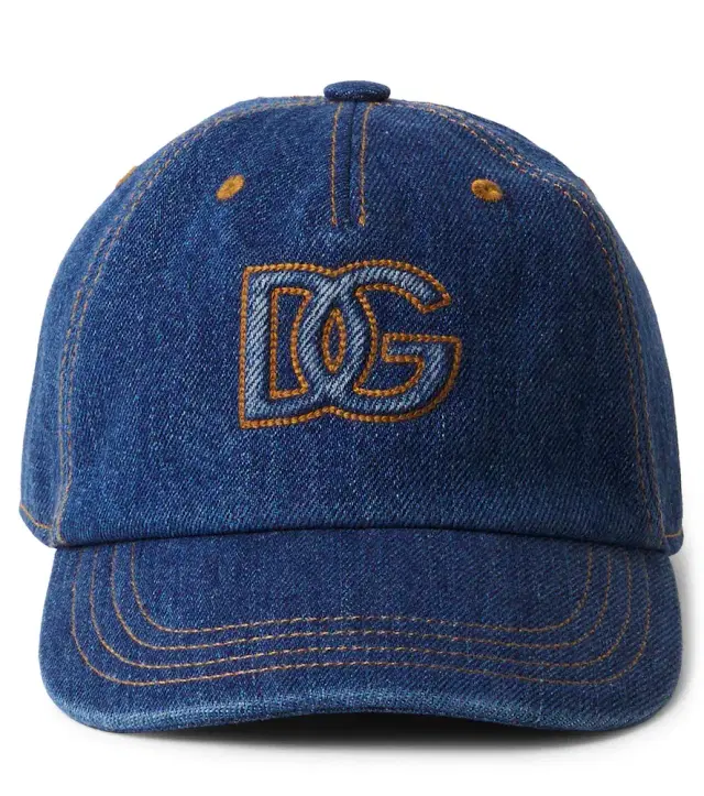 Dolce & Gabbana Kids DG denim baseball cap