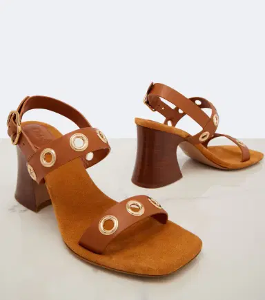 Chloe Chloé Embellished leather sandals | Thumbnail 3