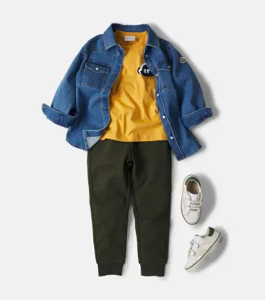 Moncler Enfant Printed cotton jersey T-shirt | Thumbnail 4