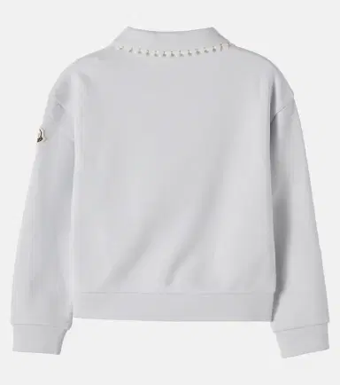 Moncler Enfant Cotton fleece polo sweatshirt | Thumbnail 3