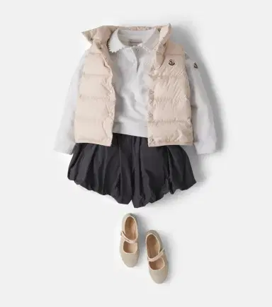 Moncler Enfant Cotton fleece polo sweatshirt | Thumbnail 4