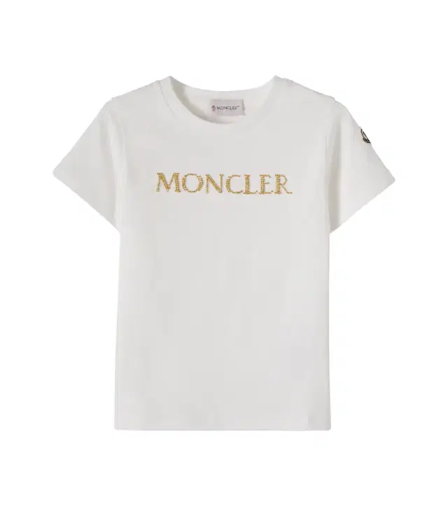Moncler Enfant Logo embellished cotton jersey T-shirt