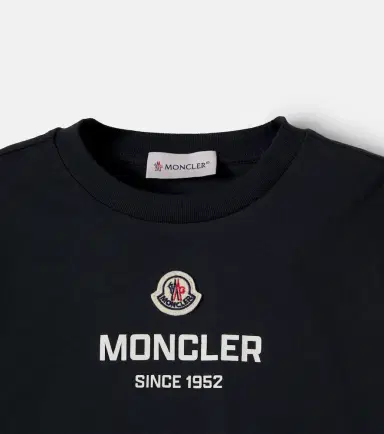 Moncler Enfant Logo cotton jersey T-shirt | Thumbnail 2