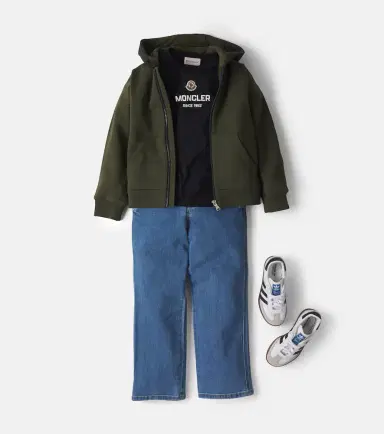 Moncler Enfant Logo cotton jersey T-shirt | Thumbnail 4