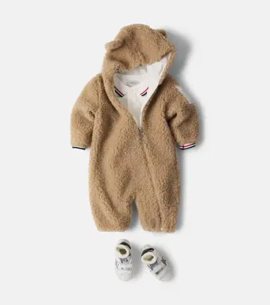 Moncler Enfant Baby cotton piqué onesie | Thumbnail 4