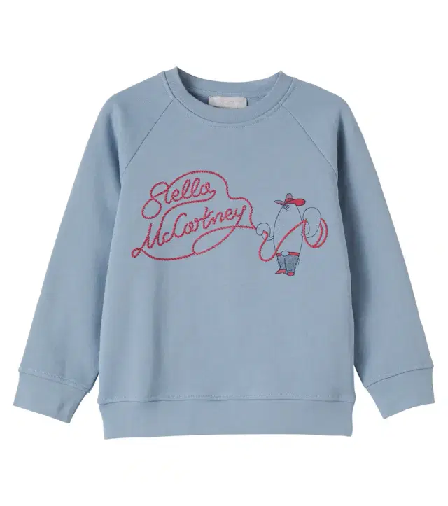 Stella McCartney Kids Printed cotton jersey sweatshirt