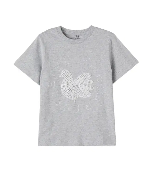 Stella McCartney Kids Embroidered cotton jersey T-shirt
