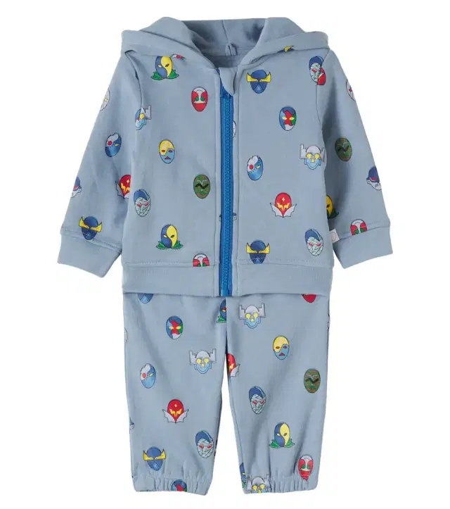 Stella McCartney Kids Baby printed cotton jersey sweatshirt and sweatpants set