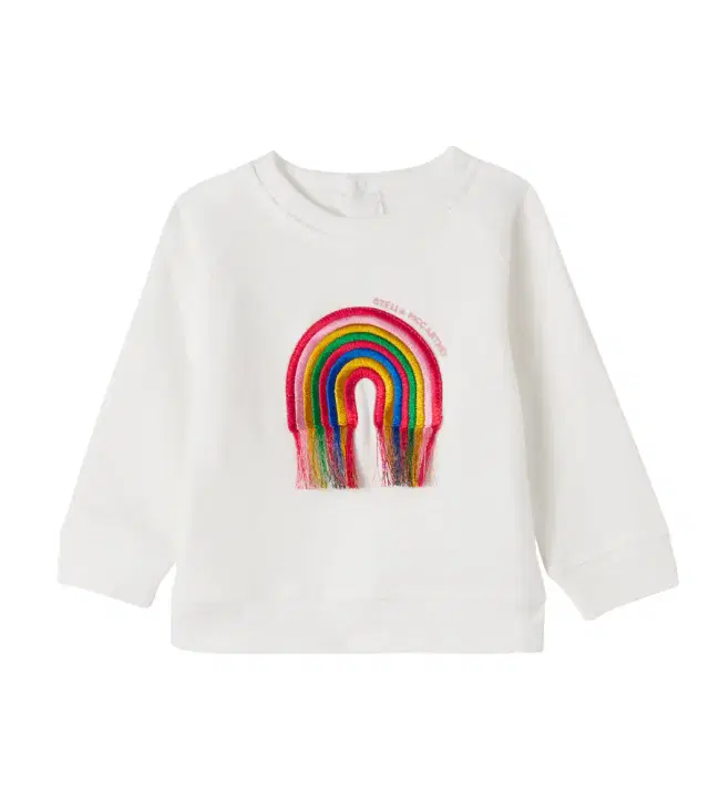 Stella McCartney Kids Baby embroidered cotton jersey sweatshirt
