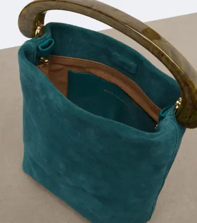 Dries Van Noten Crisp Mini suede top-handle bag | Thumbnail 4 Dries Van Noten Crisp Mini suede top-handle bag | Thumbnail 4