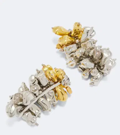 Dries Van Noten Embroidered drop earrings | Thumbnail 3