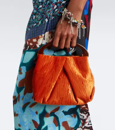 Dries Van Noten Crisp Small velvet top-handle bag | Thumbnail 5 Dries Van Noten Crisp Small velvet top-handle bag | Thumbnail 5