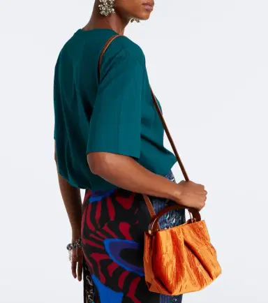 Dries Van Noten Crisp Small velvet top-handle bag | Thumbnail 6 Dries Van Noten Crisp Small velvet top-handle bag | Thumbnail 6