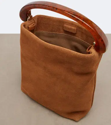 Dries Van Noten Crisp Mini suede top-handle bag | Thumbnail 2 Dries Van Noten Crisp Mini suede top-handle bag | Thumbnail 2