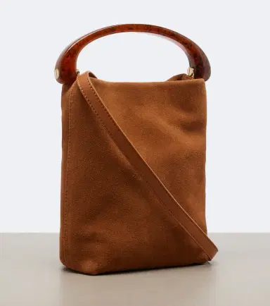 Dries Van Noten Crisp Mini suede top-handle bag | Thumbnail 3 Dries Van Noten Crisp Mini suede top-handle bag | Thumbnail 3