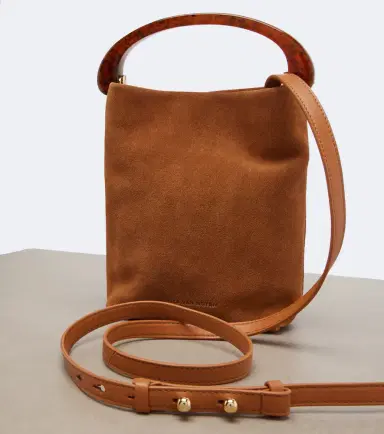 Dries Van Noten Crisp Mini suede top-handle bag | Thumbnail 4 Dries Van Noten Crisp Mini suede top-handle bag | Thumbnail 4