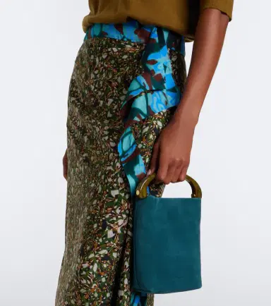 Dries Van Noten Crisp Mini suede top-handle bag | Thumbnail 7 Dries Van Noten Crisp Mini suede top-handle bag | Thumbnail 7