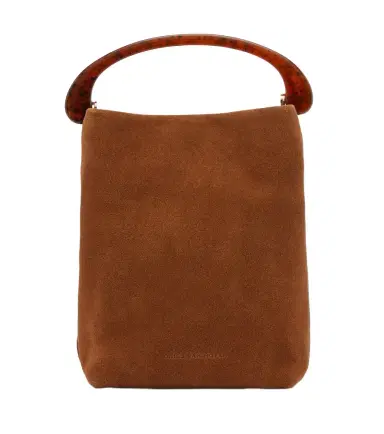 Dries Van Noten Crisp Mini suede top-handle bag | Thumbnail 1 Dries Van Noten Crisp Mini suede top-handle bag | Thumbnail 1