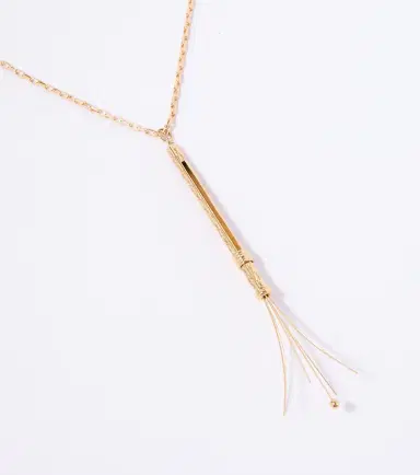 Saint Laurent Cassandre pendant necklace | Thumbnail 3