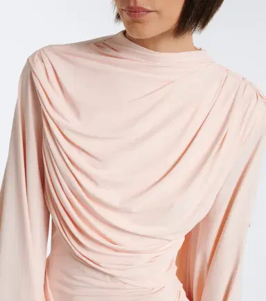 DE LA VALI Persia draped jersey minidress | Thumbnail 2
