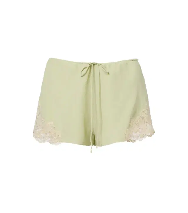 De La Vali Elia lace-trimmed crêpe de chine shorts