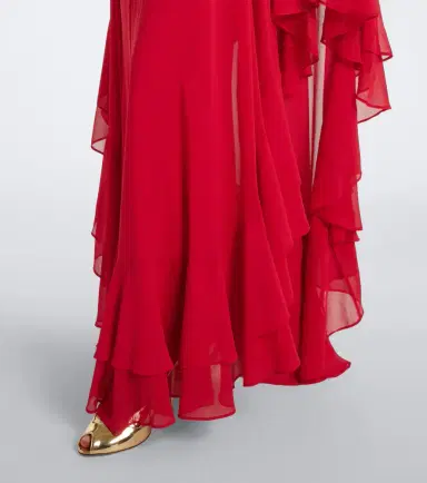 DE LA VALI Socorro chiffon maxi dress | Thumbnail 3 DE LA VALI Socorro chiffon maxi dress | Thumbnail 3