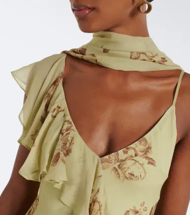 DE LA VALI Mayara floral georgette maxi dress | Thumbnail 6 DE LA VALI Mayara floral georgette maxi dress | Thumbnail 6