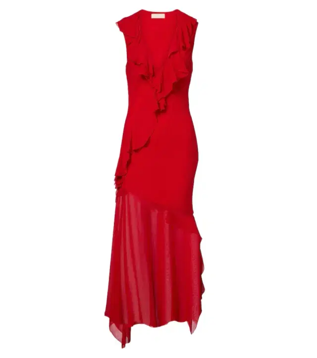 DE LA VALI Baila floral georgette midi dress