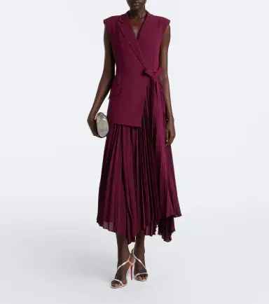 Simkhai Helena crêpe midi dress | Thumbnail 2 Simkhai Helena crêpe midi dress | Thumbnail 2