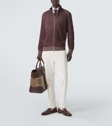 Brunello Cucinelli Ribbed-knit cashmere zip-up cardigan | Thumbnail 4 Brunello Cucinelli Ribbed-knit cashmere zip-up cardigan | Thumbnail 4