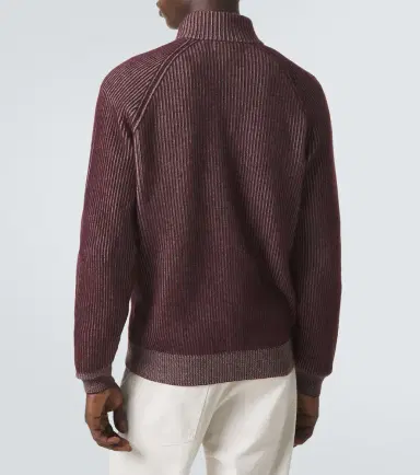 Brunello Cucinelli Ribbed-knit cashmere zip-up cardigan | Thumbnail 5 Brunello Cucinelli Ribbed-knit cashmere zip-up cardigan | Thumbnail 5