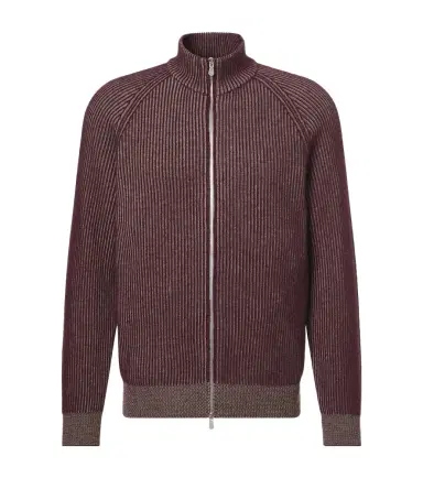 Brunello Cucinelli Ribbed-knit cashmere zip-up cardigan | Thumbnail 1 Brunello Cucinelli Ribbed-knit cashmere zip-up cardigan | Thumbnail 1