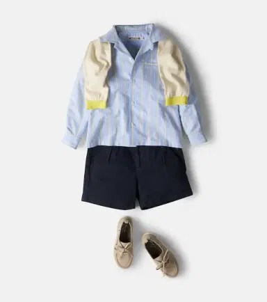 Bonpoint Mael striped cotton poplin shirt | Thumbnail 4