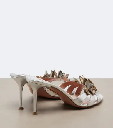 Aquazzura Papillon appliqué leather sandals | Thumbnail 4