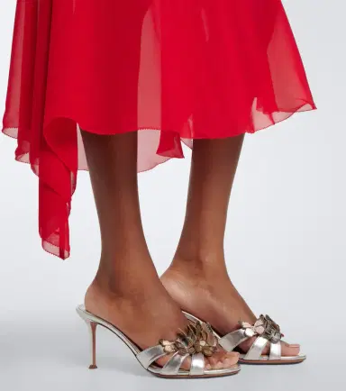 Aquazzura Papillon appliqué leather sandals | Thumbnail 6
