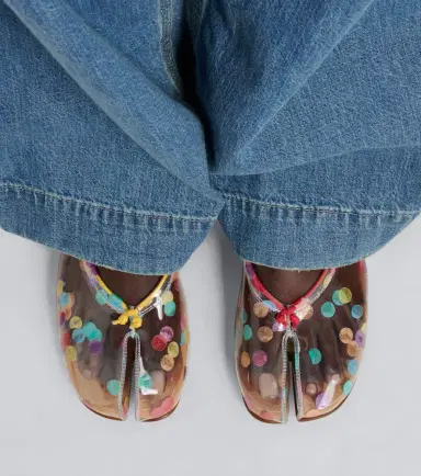 Maison Margiela Tabi printed ballet flats | Thumbnail 6