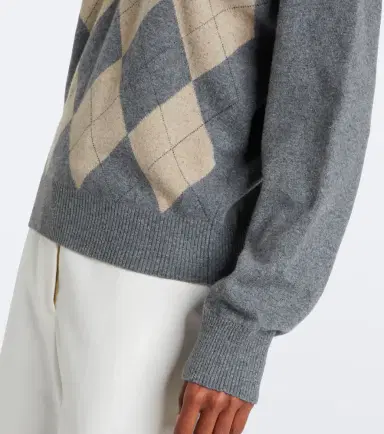 RÓHE Róhe Argyle wool-blend polo sweater | Thumbnail 5