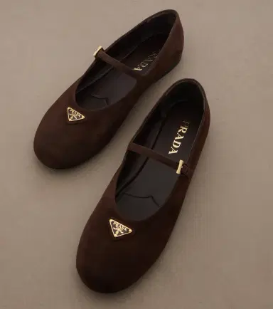 Prada Suede Mary Jane flats | Thumbnail 2 Prada Suede Mary Jane flats | Thumbnail 2