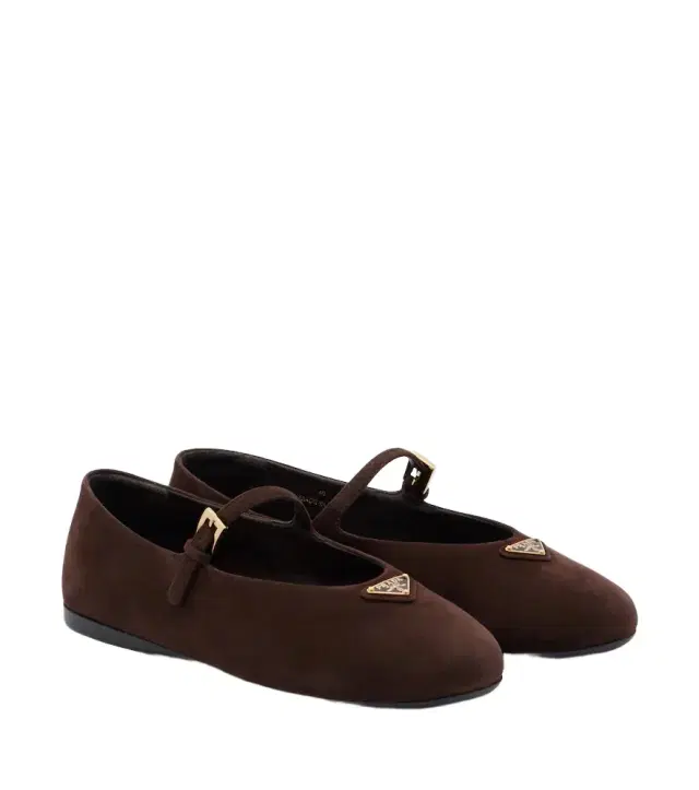 Prada Suede Mary Jane flats