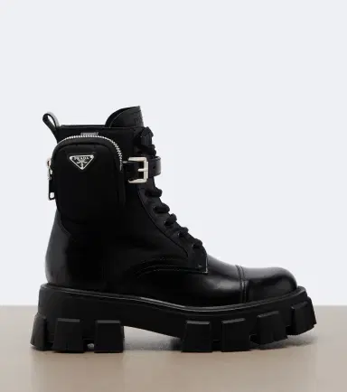 Prada Monolith leather ankle boots | Thumbnail 4 Prada Monolith leather ankle boots | Thumbnail 4
