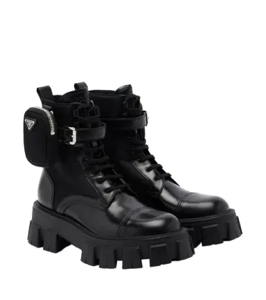 Prada Monolith leather ankle boots | Thumbnail 1 Prada Monolith leather ankle boots | Thumbnail 1