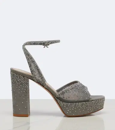 Gianvito Rossi Rania embellished organza platform sandals | Thumbnail 3 Gianvito Rossi Rania embellished organza platform sandals | Thumbnail 3