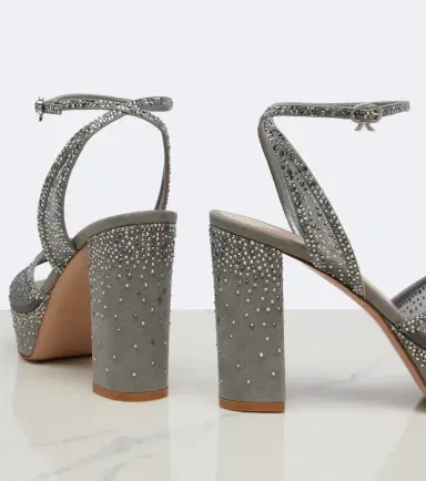 Gianvito Rossi Rania embellished organza platform sandals | Thumbnail 4 Gianvito Rossi Rania embellished organza platform sandals | Thumbnail 4