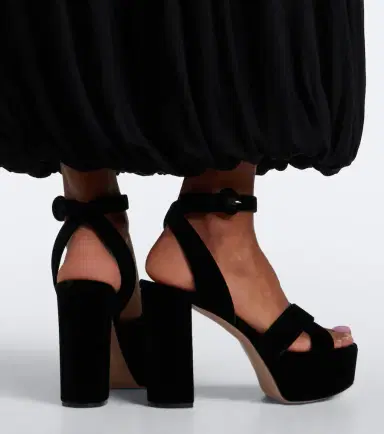 Gianvito Rossi Sabrina velvet platform sandals | Thumbnail 6 Gianvito Rossi Sabrina velvet platform sandals | Thumbnail 6