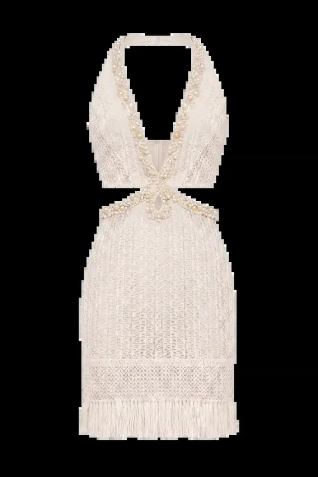 PatBo AYLA FRINGE MINI DRESS