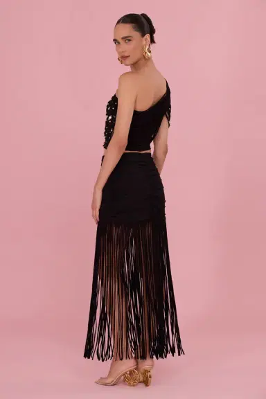 PatBo LYRIA JERSEY FRINGE MAXI SKIRT | Thumbnail 4 PatBo LYRIA JERSEY FRINGE MAXI SKIRT | Thumbnail 4