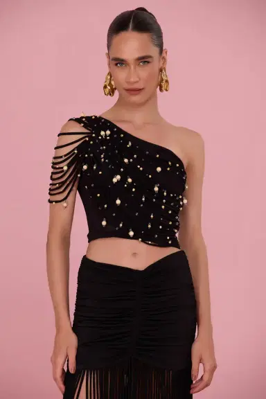 PatBo LYRIA JERSEY PEARL TOP | Thumbnail 3 PatBo LYRIA JERSEY PEARL TOP | Thumbnail 3