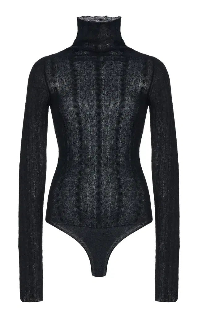 HAIKURE Margie Turtleneck Wool-Blend Bodysuit