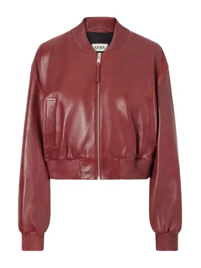 ARMA Hannan Leather Bomber Jacket