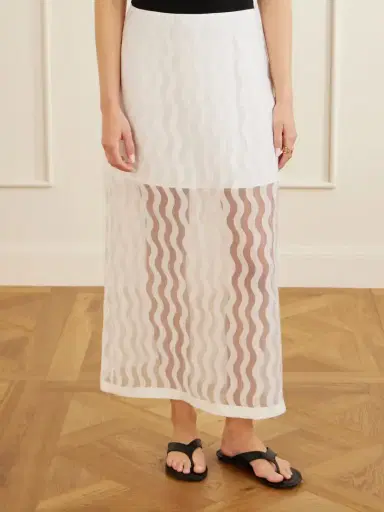 La Ligne Alexi Striped Georgette Maxi Skirt | Thumbnail 3 La Ligne Alexi Striped Georgette Maxi Skirt | Thumbnail 3